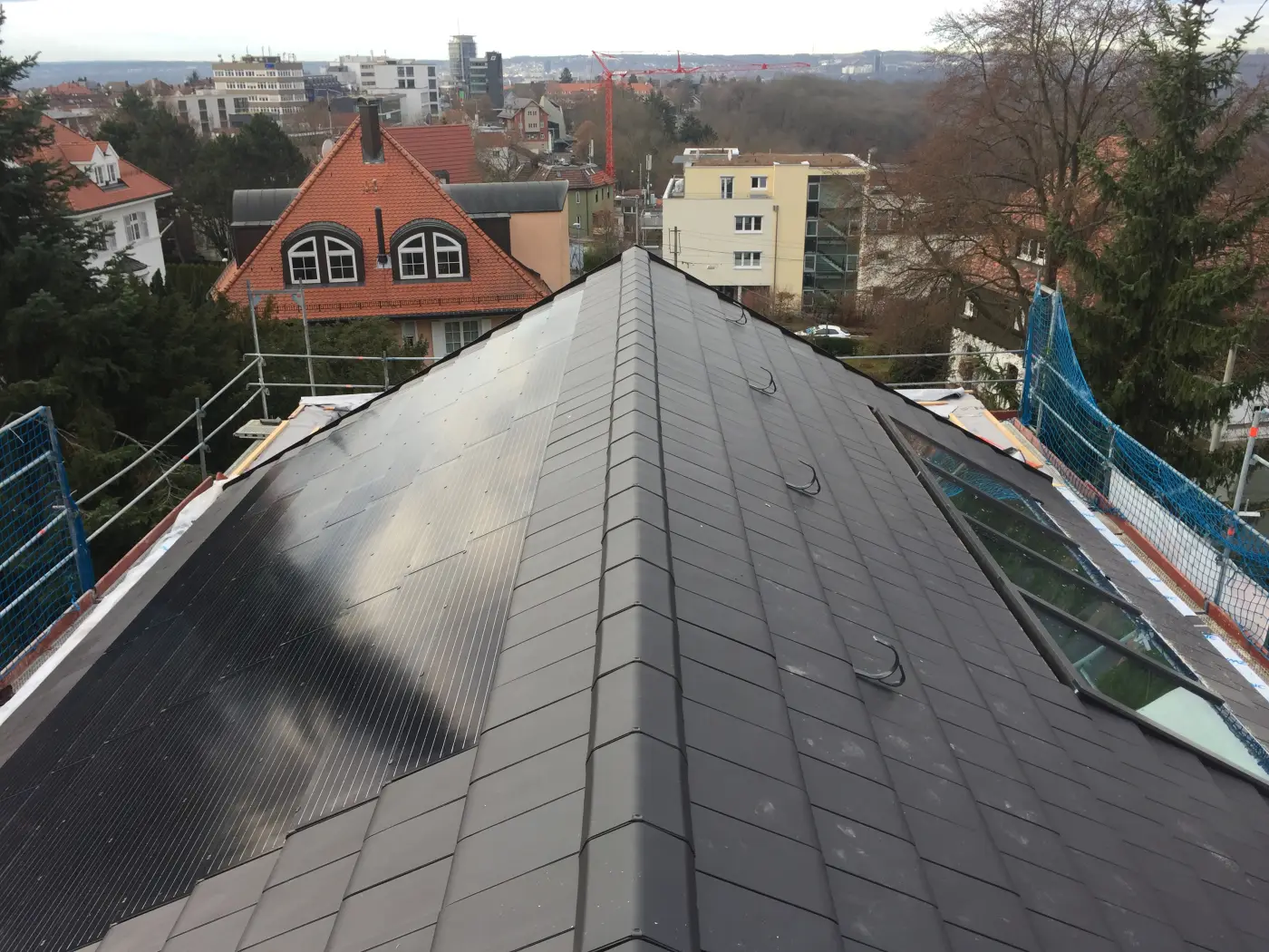 Solaranlage auf dem Steildach, Foto 2 von 3